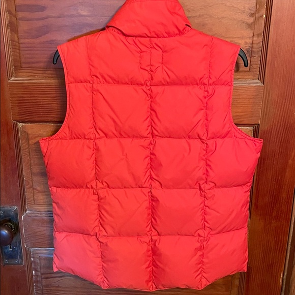 Lands' End Vibrant Red Orange Quilted Vest - Picture 4 of 7